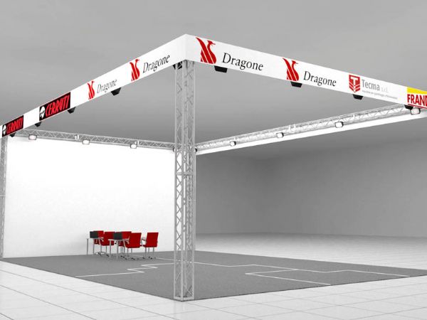 Visual allestimento stand Frandent