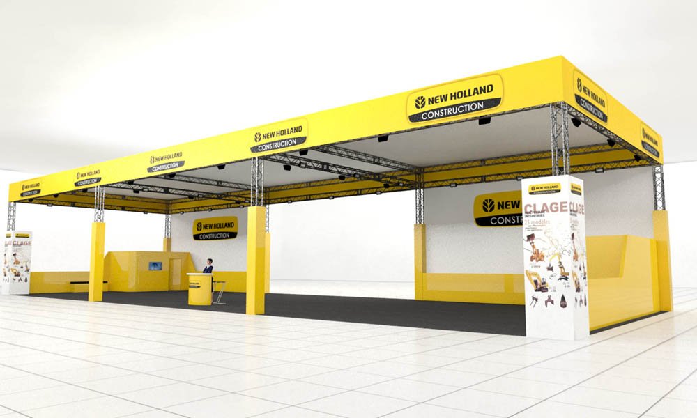 Visual allestimento stand New Holland