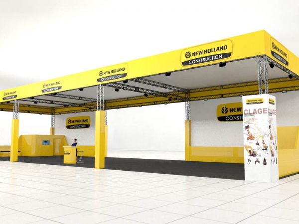 Visual allestimento stand New Holland