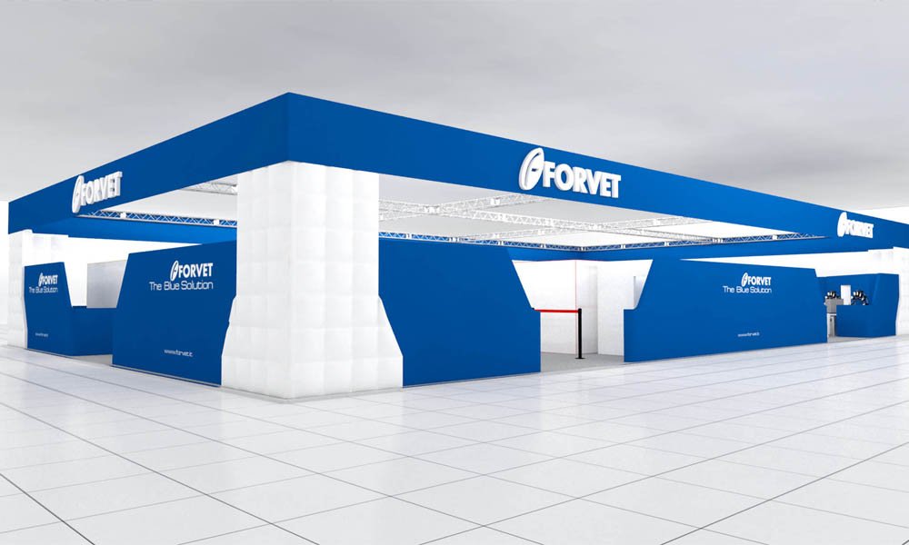 Visual allestimento stand Forvet