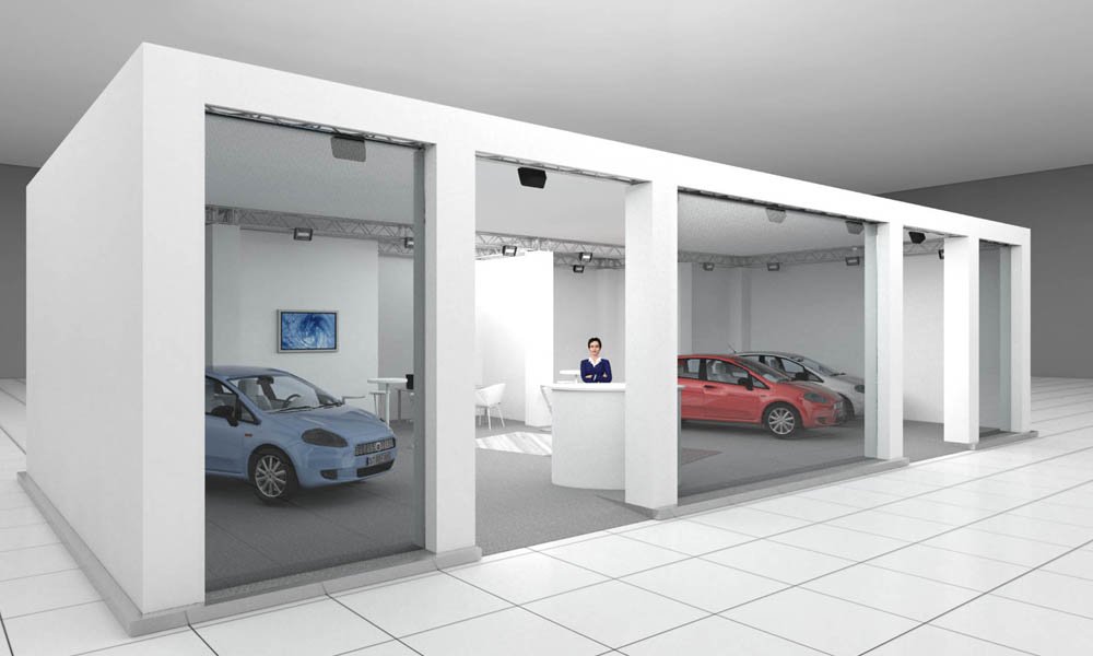 Visual allestimento stand Fiat Professional