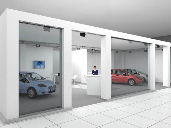 Visual allestimento stand Fiat Professional