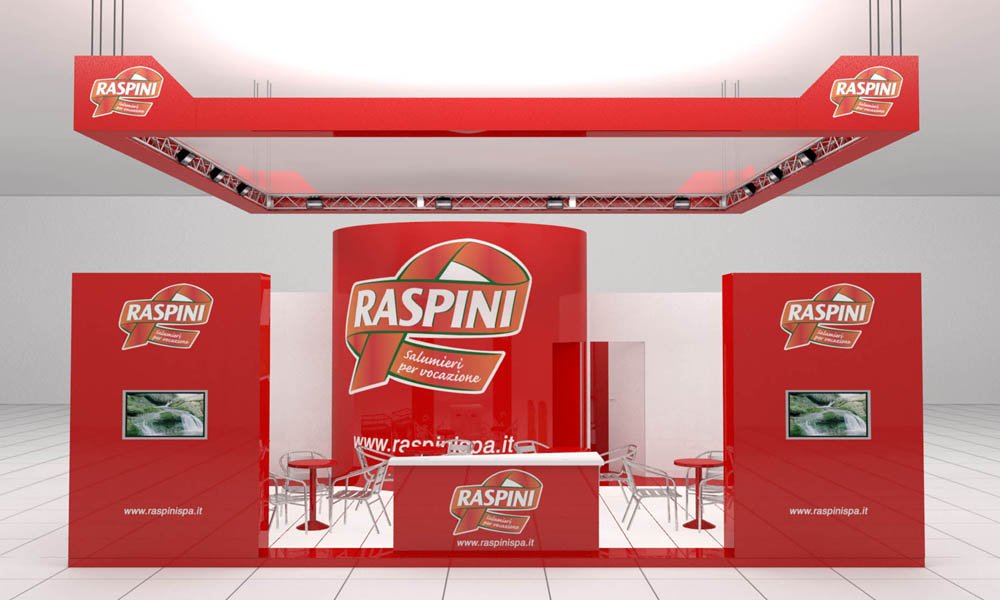 Visual allestimento stand Raspini