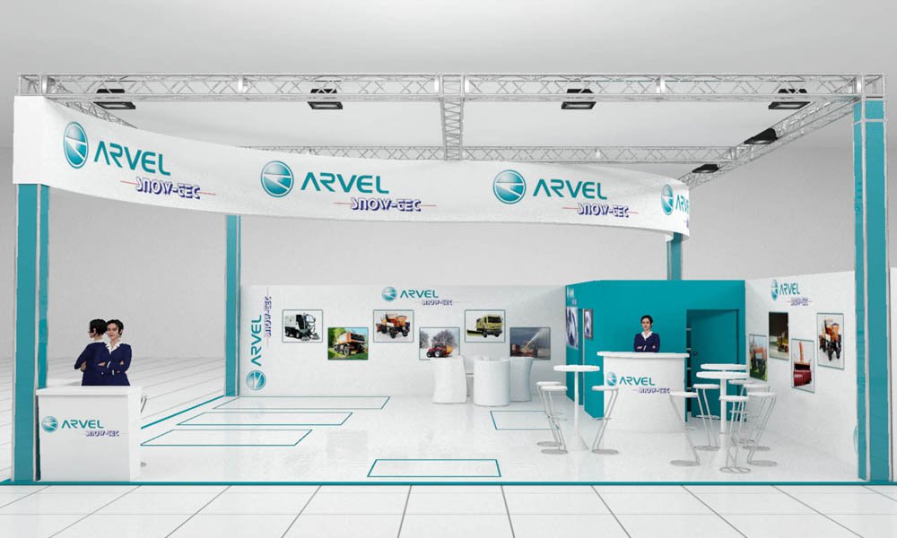 Visual allestimento stand Arvel