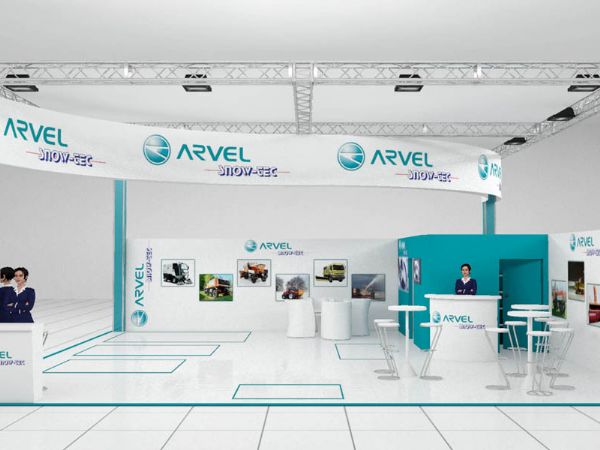 Visual allestimento stand Arvel