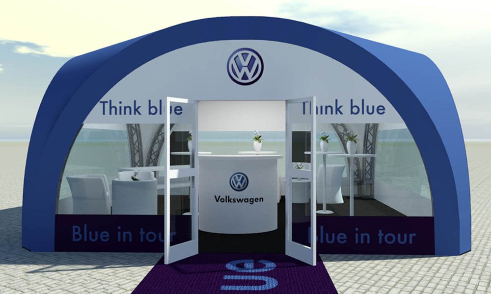 Visual allestimento stand Volkswagen