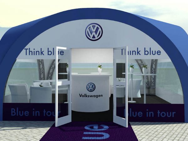 Visual allestimento stand Volkswagen