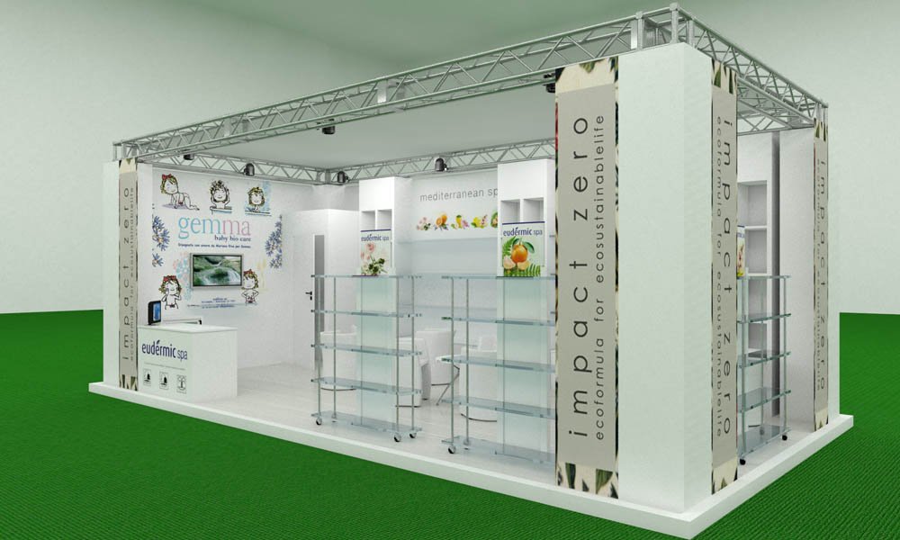 Visual allestimento stand Eudermic - Peraria Fly Service (2008) #2