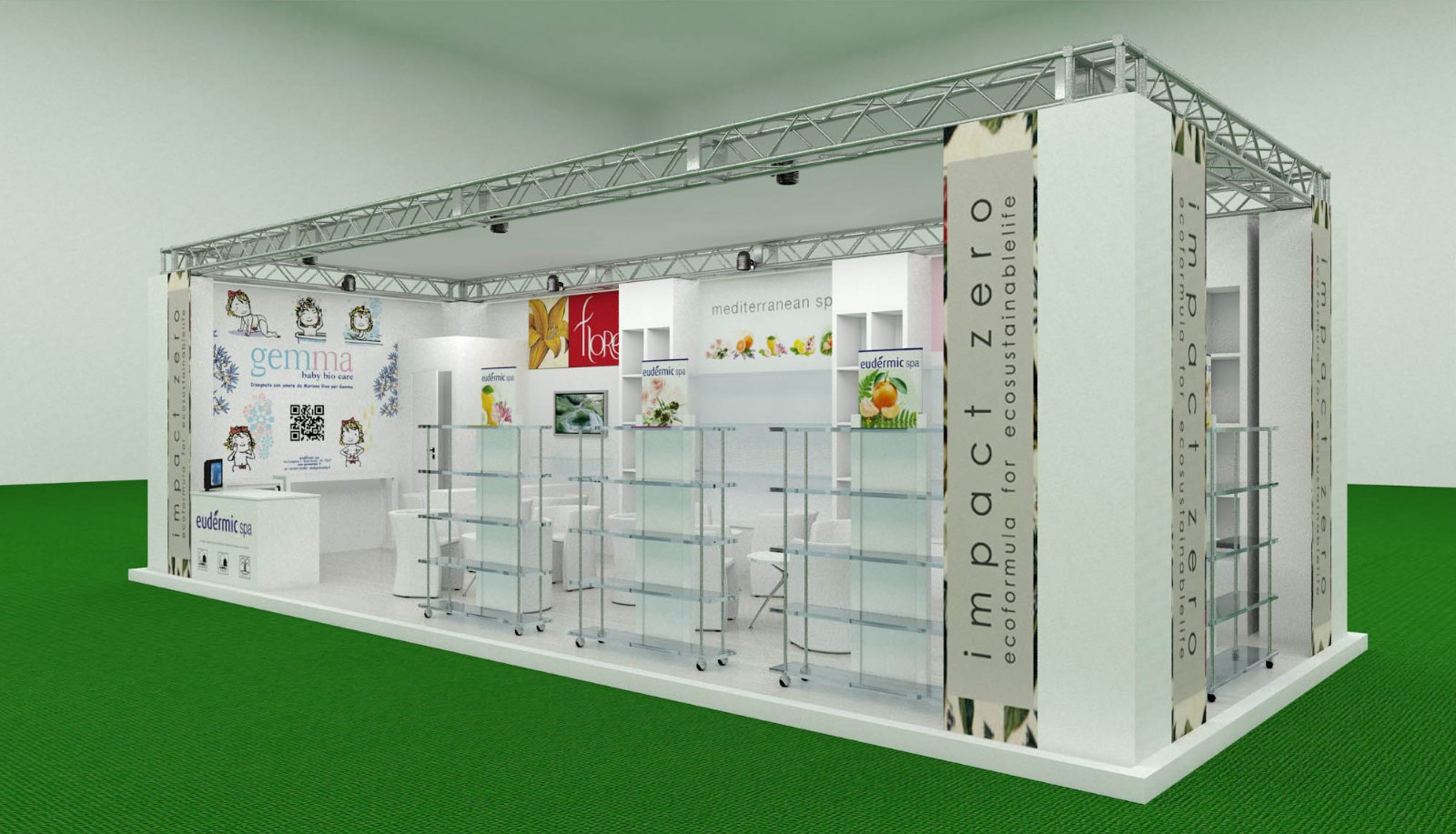 Visual allestimento stand Eudermic - Peraria Fly Service (2012) #1