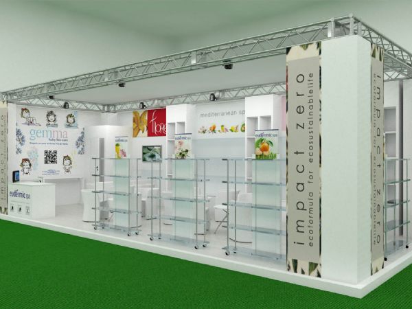 Visual allestimento stand Eudermic - Peraria Fly Service (2012) #1