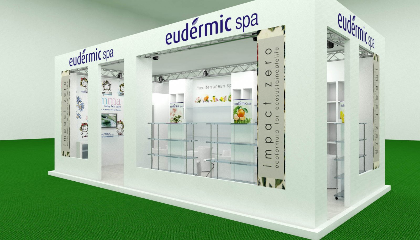 Visual allestimento stand Eudermic - Peraria Fly Service (2012) #2