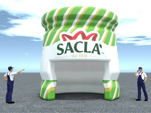 Modello 3D e render visual stand gonfiabili ad aria fredda - Peraria Fly Service (2008) #1