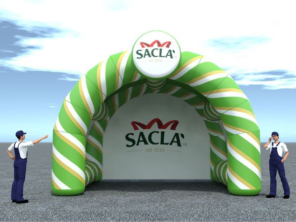 Modello 3D e render visual stand gonfiabili ad aria fredda - Peraria Fly Service (2008) #2