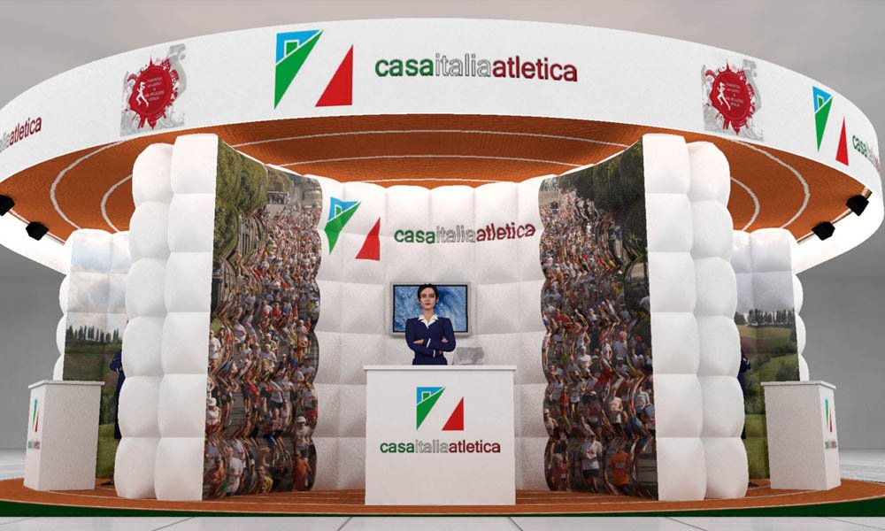 Modello 3D e render visual stand gonfiabili ad aria fredda - Peraria Fly Service (2010) #3