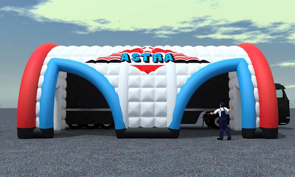 Modello 3D e render visual stand gonfiabile ad aria fredda - Fly-in Balloons (2008)