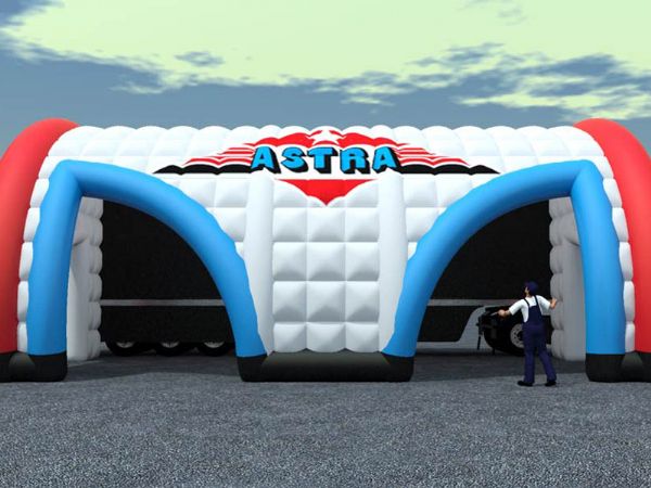 Modello 3D e render visual stand gonfiabile ad aria fredda - Fly-in Balloons (2008)