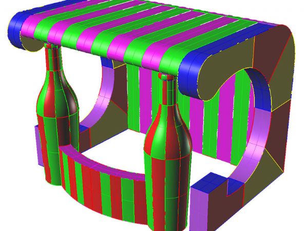 Modello 3D e render visual stand gonfiabile ad aria fredda - Fly-in Balloons (2006) #2