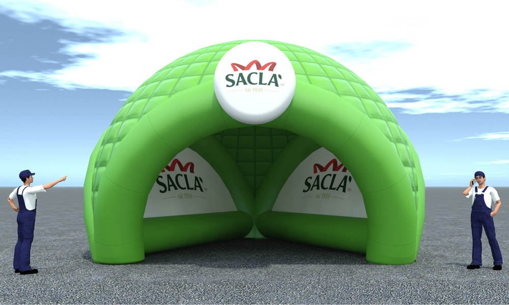 Modello 3D e render visual stand gonfiabili ad aria fredda - Peraria Fly Service (2008) #3