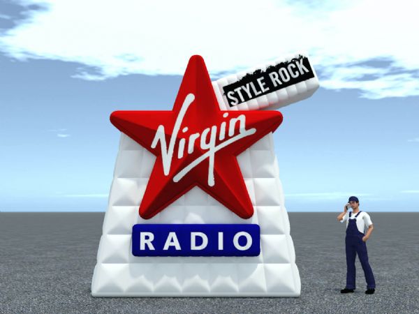 Modello 3D e render visual stand gonfiabile ad aria fredda - Peraria Fly Service (2011) #3