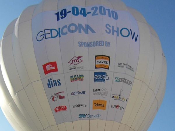 Modello 3D e render visual mongolfiera Gedicom Show