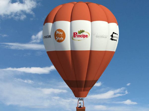 Modello 3D e render visual mongolfiera Principe