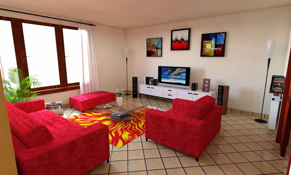Modello 3D e Render arredamento interno Craiova Romania - Impresa Cullati (2010) #1