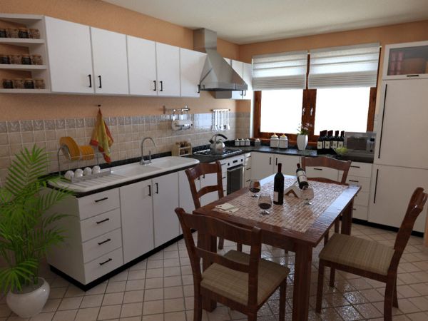 Modello 3D e Render arredamento interno Craiova Romania - Impresa Cullati (2010) #3