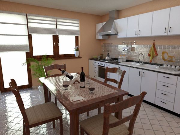 Modello 3D e Render arredamento interno Craiova Romania - Impresa Cullati (2010) #5