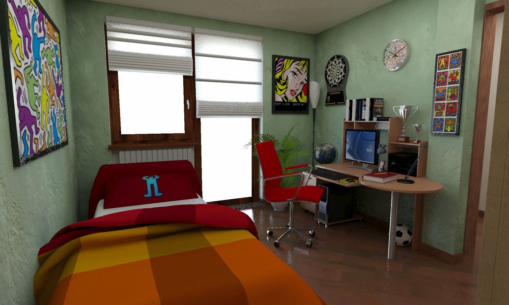 Modello 3D e Render arredamento interno Craiova Romania - Impresa Cullati (2010) #6