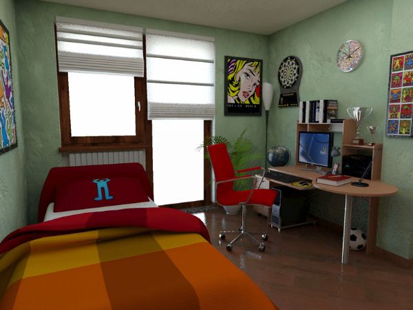 Modello 3D e Render arredamento interno Craiova Romania - Impresa Cullati (2010) #6
