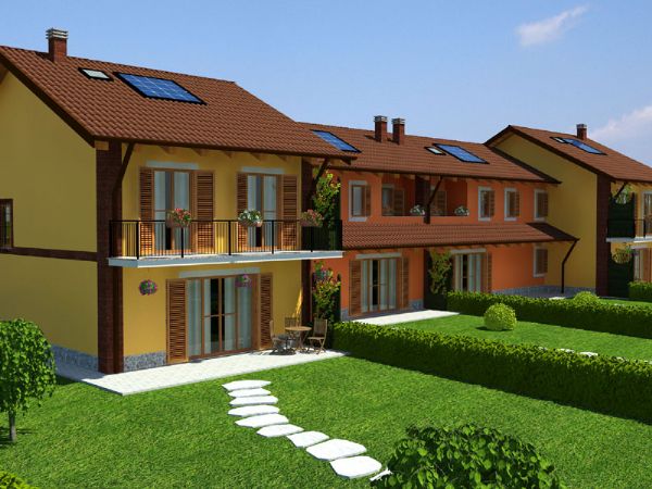 Modello 3D e Render nuovo progetto a La Loggia (TO)