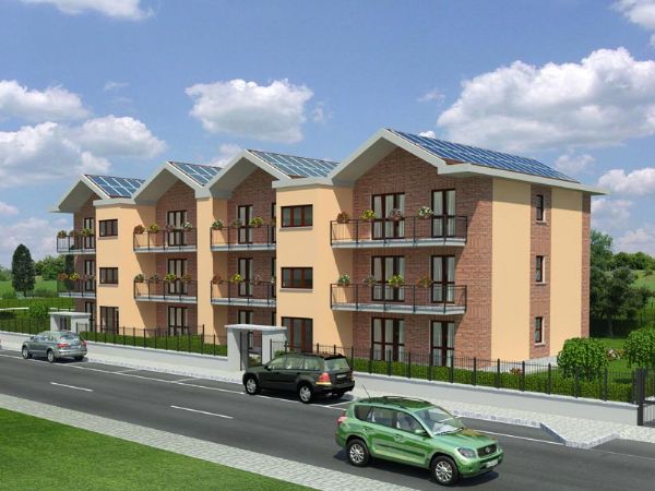 Modello 3D e Render nuovo progetto a Grugliasco (TO) - Edil-To s.rl. (2009) #2