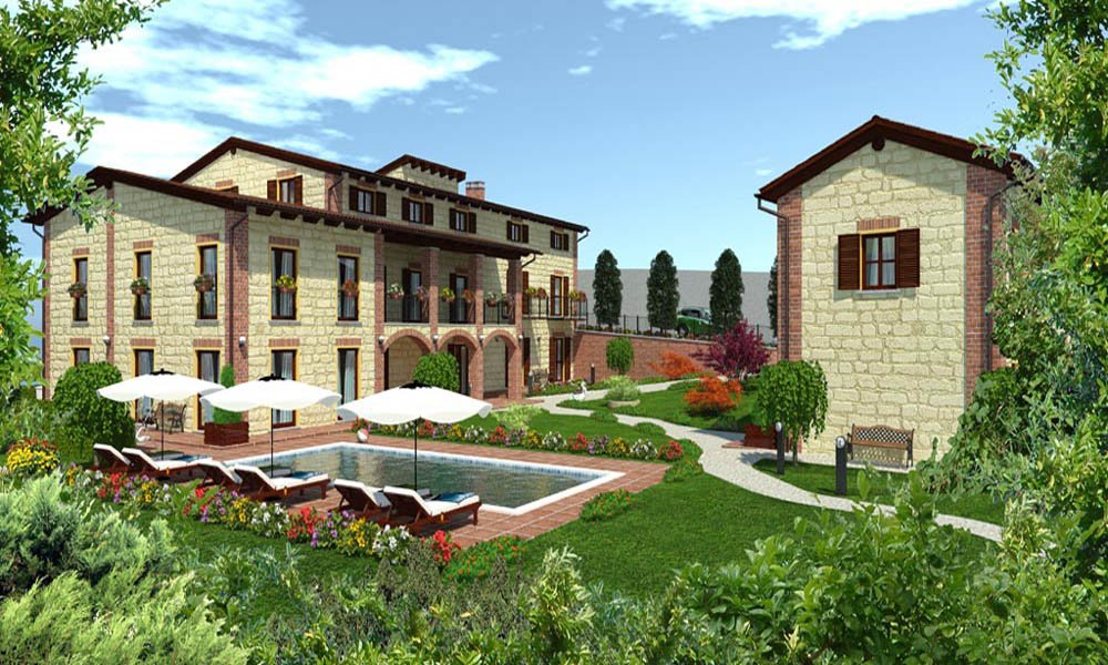 Modello 3D e Render progetto riqualificazione cascinale - Tiberga Marco (2010) #1
