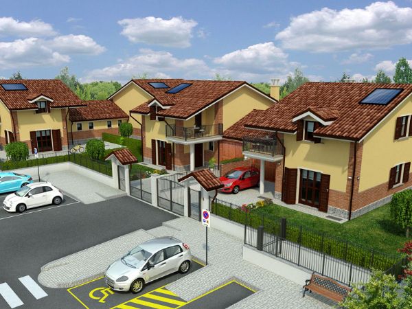 Modello 3D e Render nuovo progetto a Vinovo (TO) - La Torinese s.r.l. (2012) #1