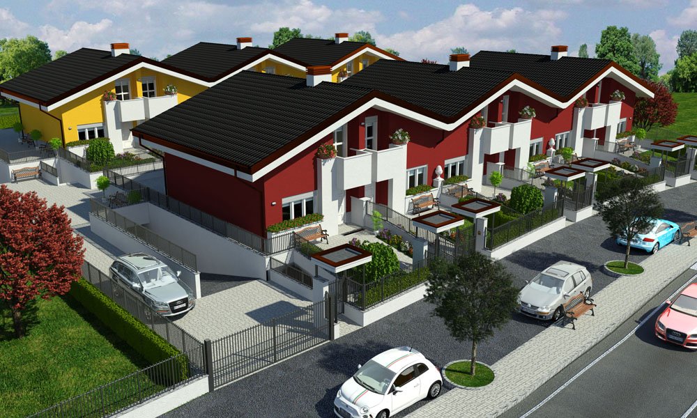 Modello 3D e Render nuovo progetto a Vinovo (TO) - La Torinese s.r.l. (2013)