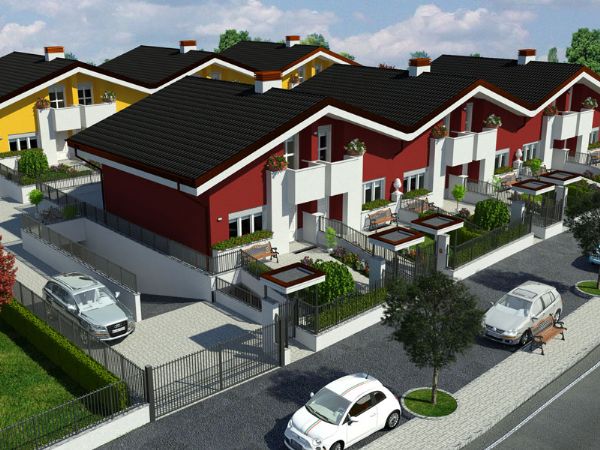 Modello 3D e Render nuovo progetto a Vinovo (TO) - La Torinese s.r.l. (2013)