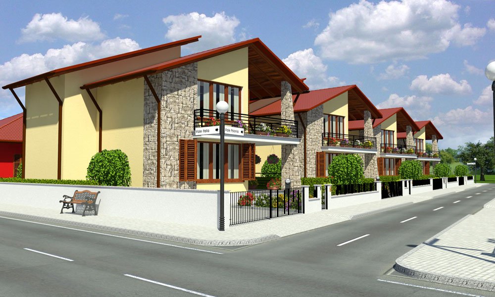 Modello 3D e Render nuovo progetto a Craiova Romania - Impresa Cullati (2010) #1