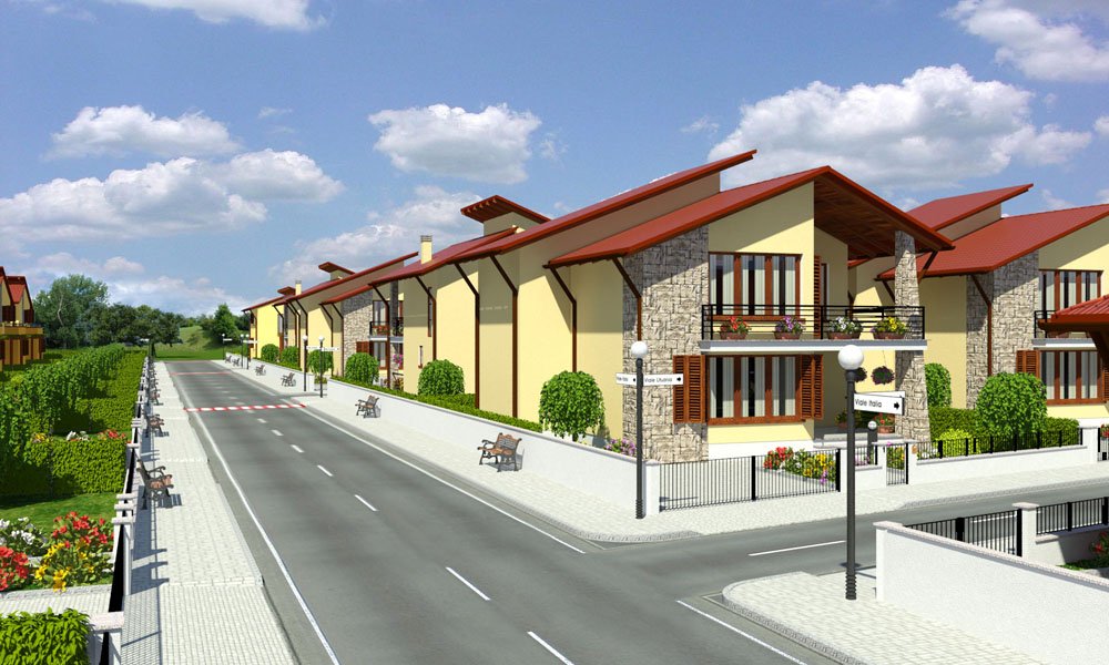 Modello 3D e Render nuovo progetto a Craiova Romania - Impresa Cullati (2010) #4