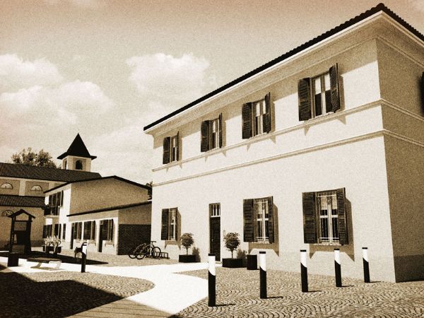 Modello 3D dell'intero centro del Comune Rivalba (TO) e Render - Tiberga Marco (2015) #2