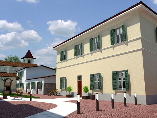 Modello 3D dell'intero centro del Comune Rivalba (TO) e Render - Tiberga Marco (2015) #4