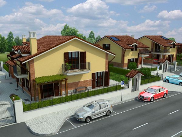 Modello 3D e Render nuovo progetto a Vinovo (TO) - La Torinese s.r.l. (2012) #2