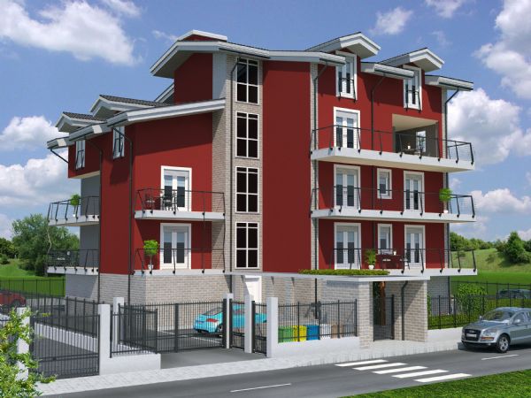 Modello 3D e Render nuovo progetto a Grugliasco (TO) - Edil-To s.rl. (2015) #1