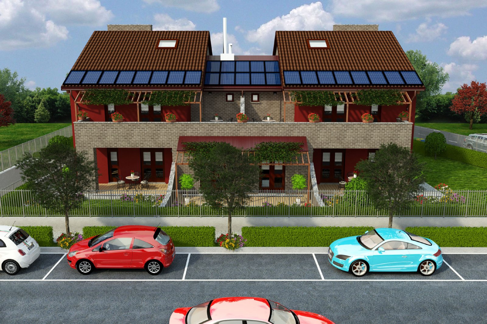 Modello 3D e Render nuovo progetto a Grugliasco (TO) - Edil-To s.rl. (2015) #2