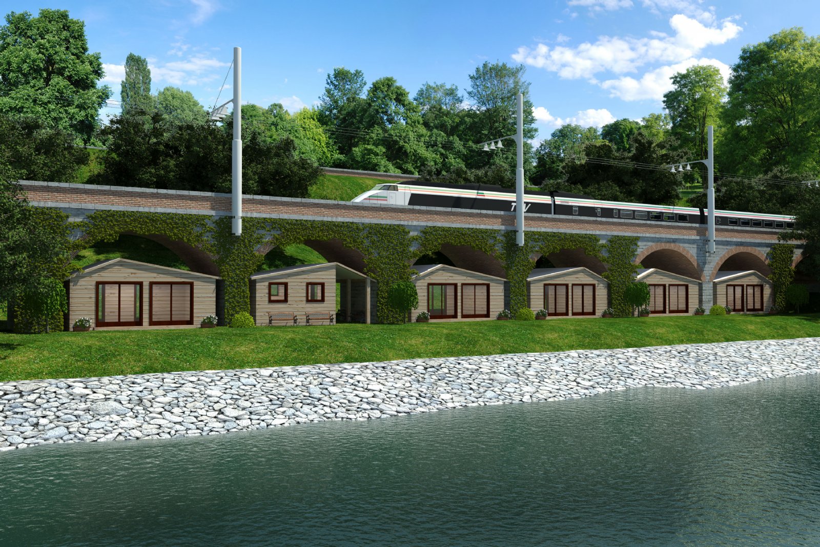 Modello 3D e Render nuovo progetto a Dorio (LC)