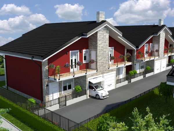Modello 3D e Render nuovo progetto a Vinovo (TO) - G.S.A. Costruzioni (2013) #2