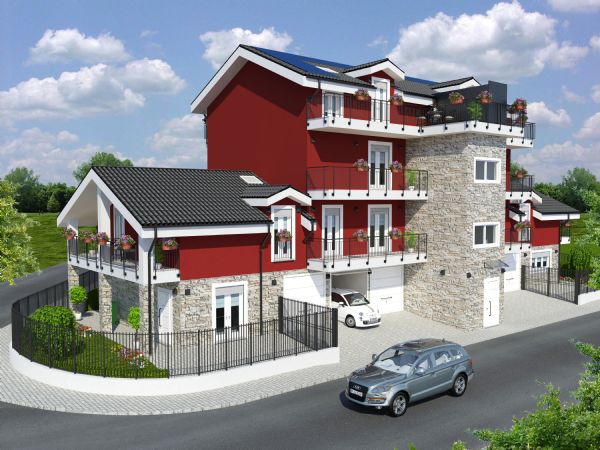 Modello 3D e Render progetto ristrutturazione a Nichelino (TO)