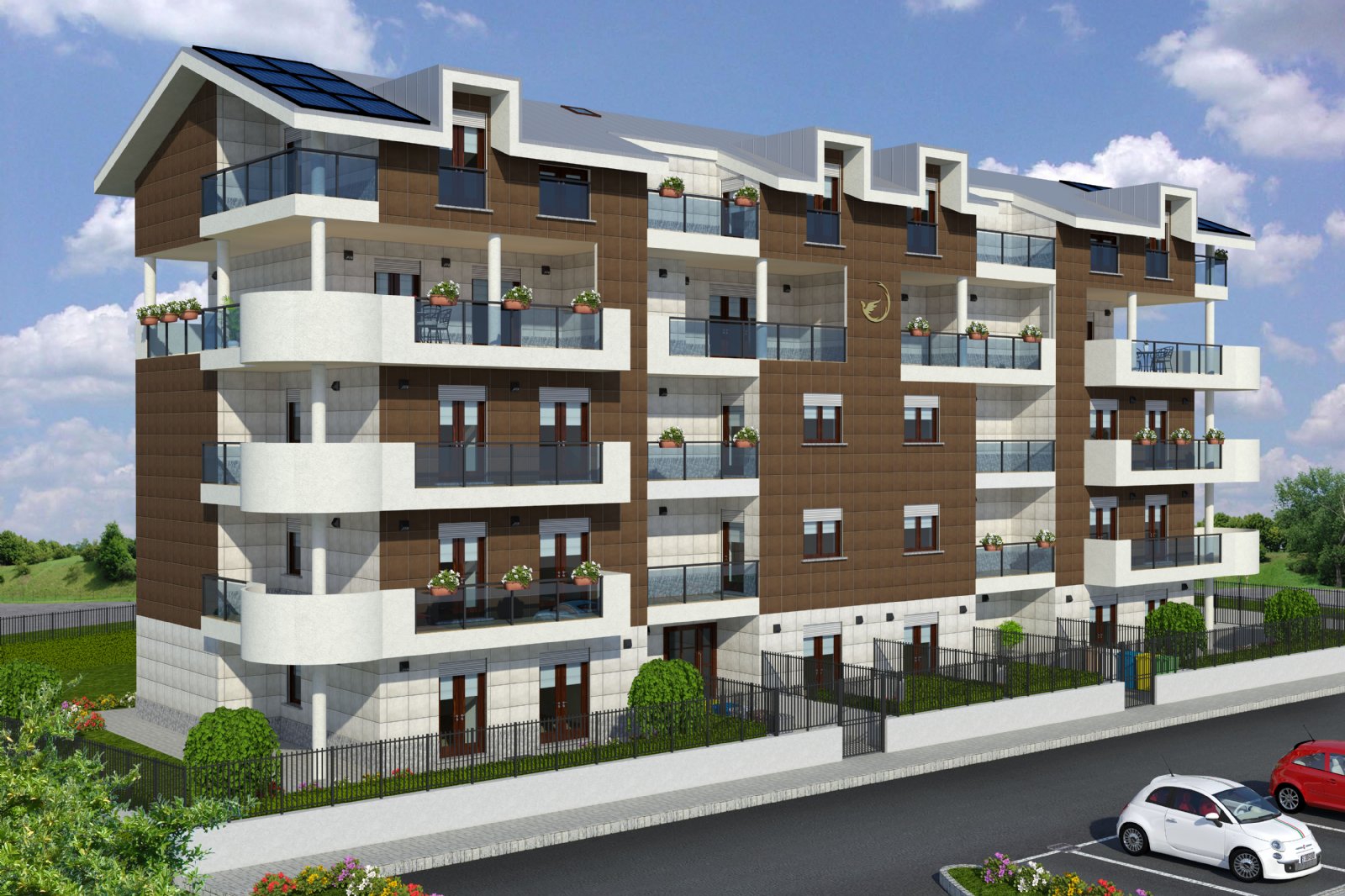 Modello 3D e Render nuovo progetto a Nichelino (TO) - La Torinese s.r.l. (2012)
