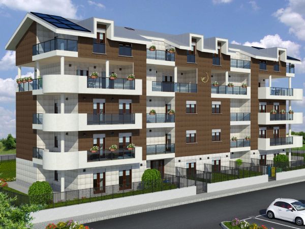 Modello 3D e Render nuovo progetto a Nichelino (TO) - La Torinese s.r.l. (2012)