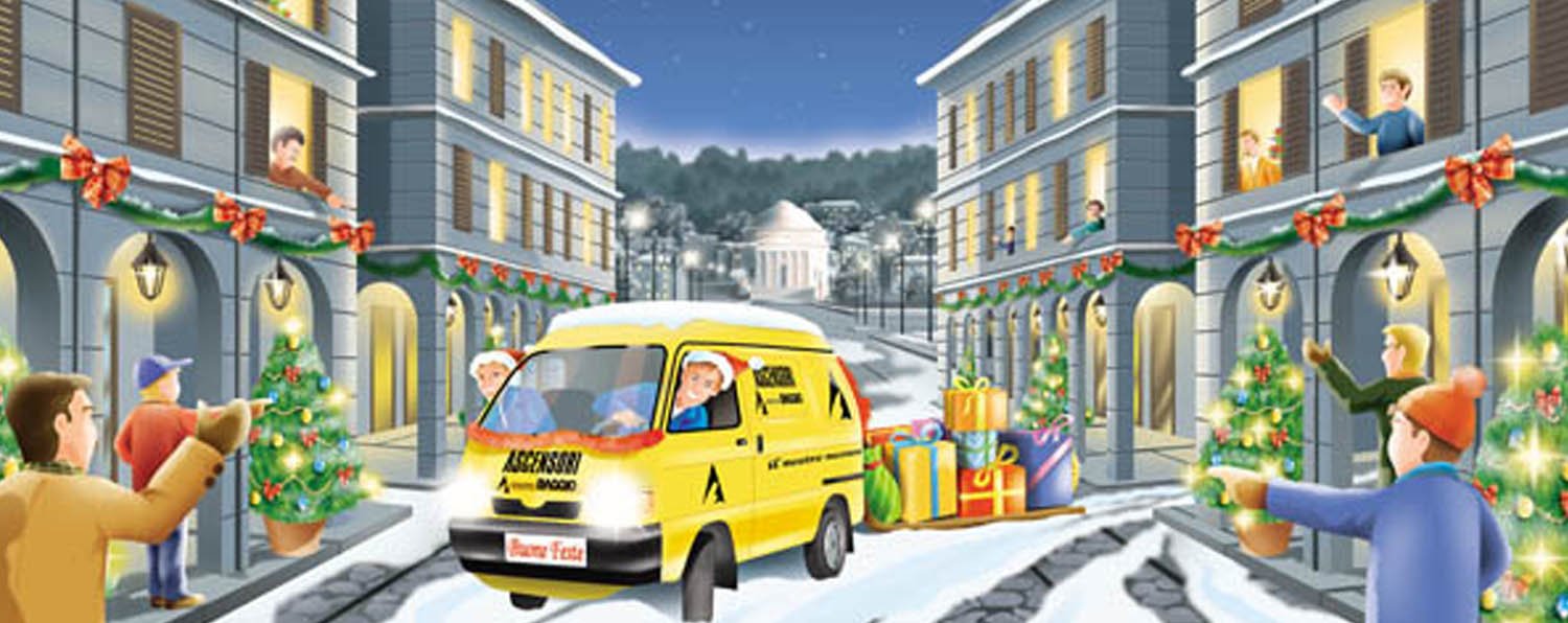 Campagne Illustrate per Baggio Ascensori