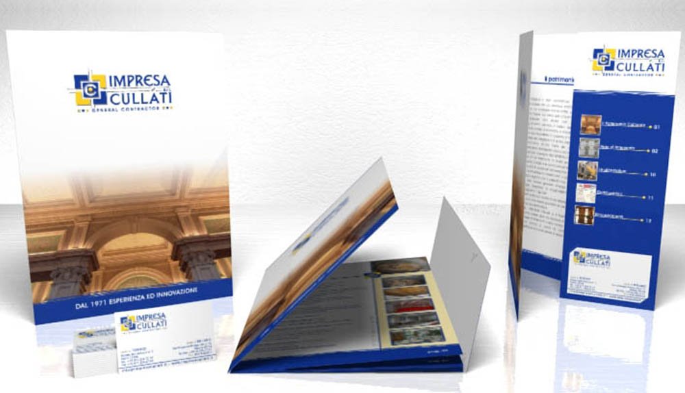 Grafica restyling brochure aziendale Impresa Cullati